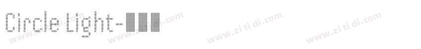 Circle Light字体转换 Circle Light字体转换